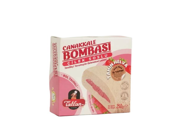 Tatlan - Çanakkale Bombası Çilek Soslu Tahin Helva (250g)