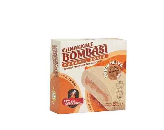 Tatlan - Çanakkale Bombası Karamel Soslu Tahin Helva (250g)