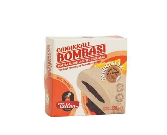 Tatlan - Çanakkale Bombası Portakal Soslu Bitter Çikolatalı Tahin Helva (250g)