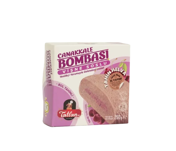 Tatlan - Çanakkale Bombası Vişne Soslu Tahin Helva (250g)