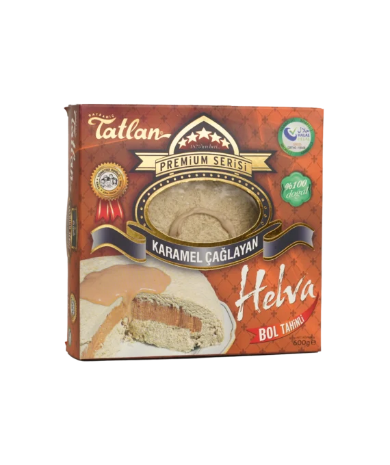Tatlan - Karamel Çağlayan Premium Tahin Helvası (600g)